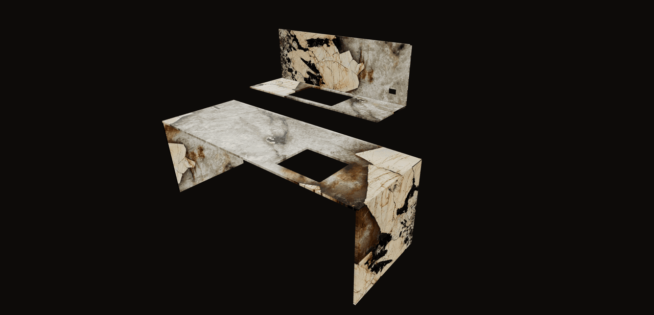 Slabkast 3D visualization